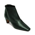 thumbnail image 1 of XYD Women's Ankle Boots Square Toe Back Zipper Blade Low Heels Autumn Winter Office Weekend Shoes Size 10 Dark Green, 1 of 4