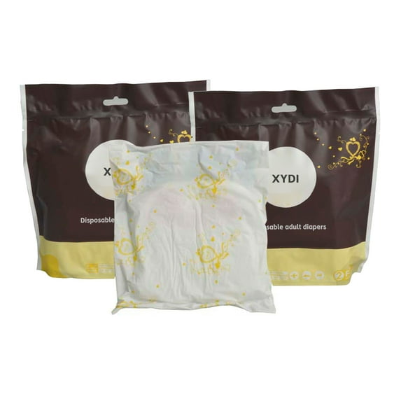 XYDI Disposable adult diapers, Incontinence Diapers with Tabs, Heavy Absorbency, Large, 20 Count