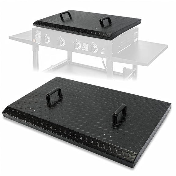 XYGOO Griddle Hard Top Lid Black Grill Cover with Handle Outdoor Home BBQ,Hood for 36" Front or Rear Grease Griddle 36 Inch