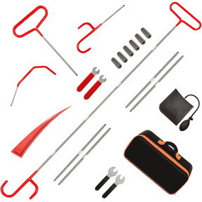 XYHOOK 20-Piece Car Tool Set, Stainless Steel, 59-inch,for unlocking car windows and doors, spare key J-hook