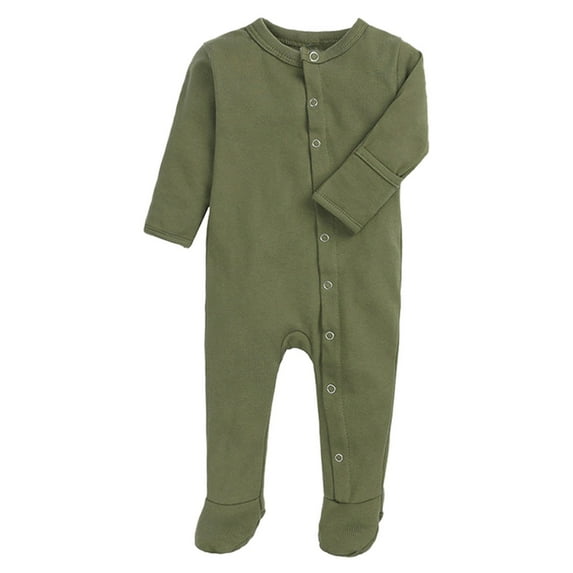 XYIJANI Clearance 3-6 Month Girl Clothes Baby Boys Girls Jumpsuit Solid Color Long Sleeved Hooded Jumpsuit Birthday Party Indoor and Outdoor Baby Boy Gifts (Green,3)