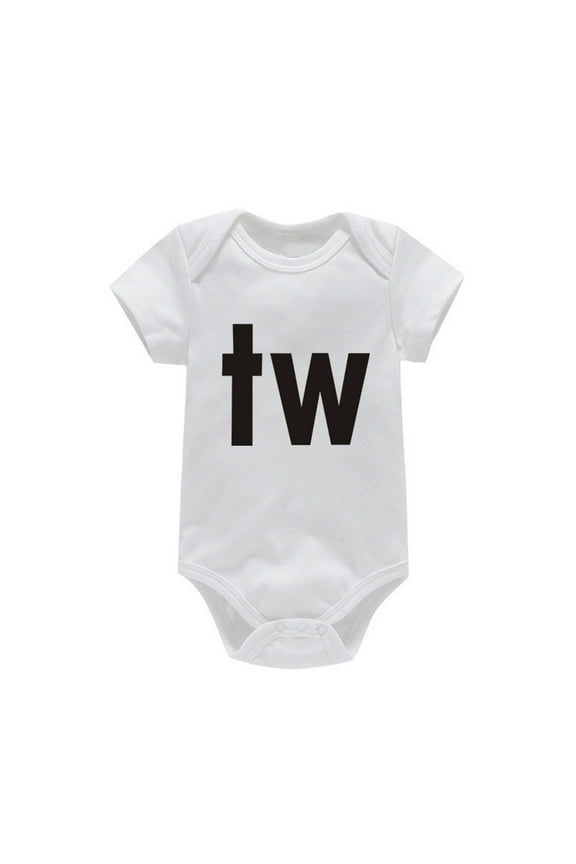 Clearance Baby Clothes Cute Baby Crawler Twin Alphabet Crawler Pure Cotton Baby Crawler Alphabet Twin Printed Twin Baby Jumpsuit Baby Boy (A,18M)