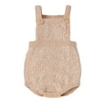 thumbnail image 1 of XYIJANI Clearance Baby Onesies 0-3 Months Newborn Infant Baby Knit Romper Cotton Sleeveless Boy Girl Solid Sweater Clothes Baby Bodysuit 3-6 Month Boy Clothes (Khaki,62), 1 of 6