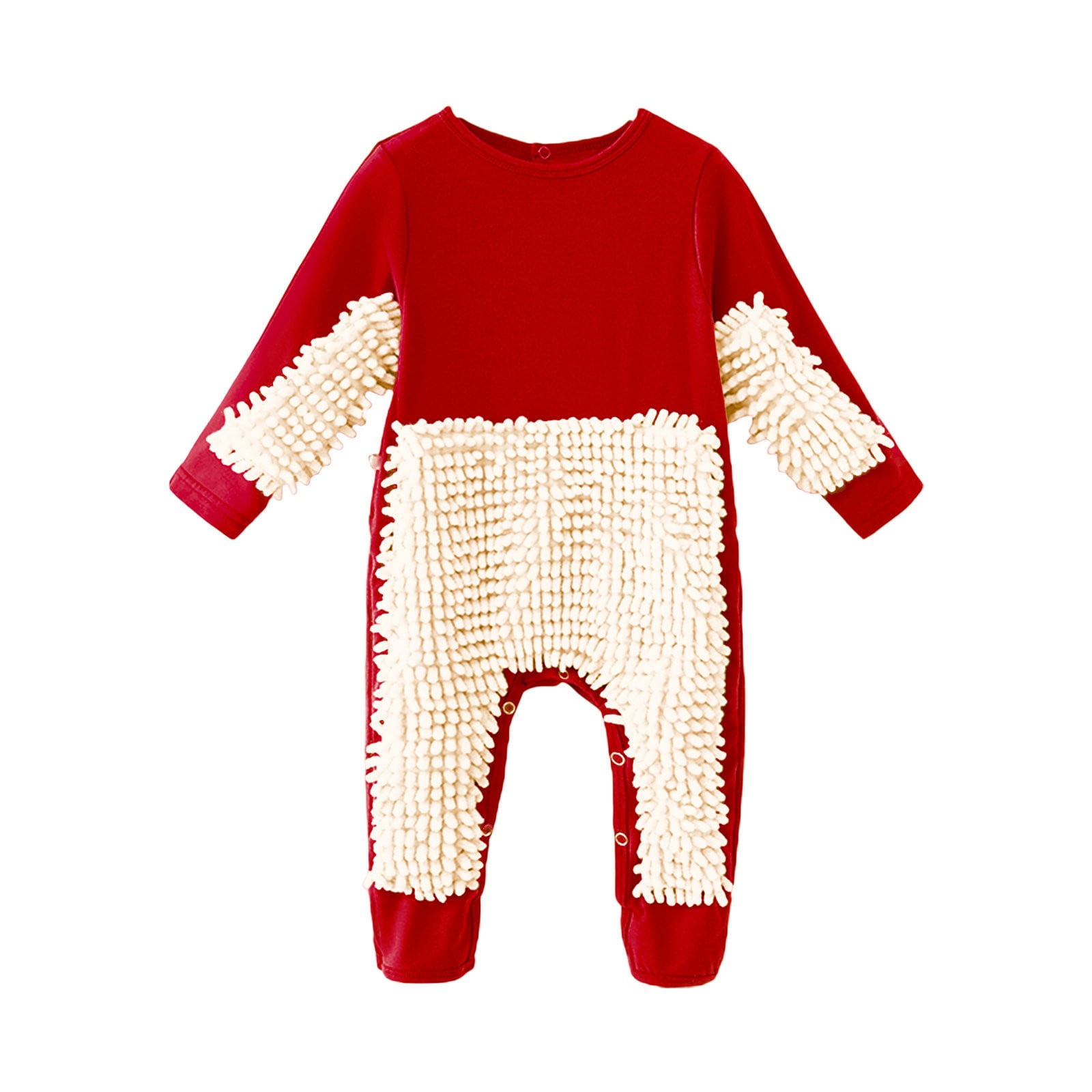 XYIJANI Clearance Baby Onesies Baby Girls Boys Long Sleeved Crawl Jumpsuit Newborn Bag Hand Bag Feet Soiled Mop Suit for 0 To 24 Years Baby Girl Clothes 3-6 Months (Red,85)