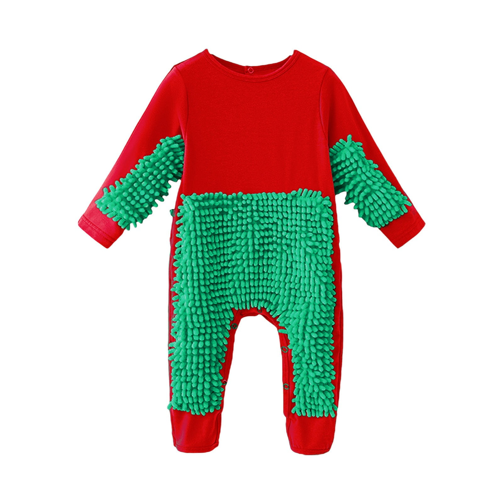 XYIJANI Clearance Newborn Sleepers Baby Girls Boys Long Sleeved Crawl Jumpsuit Newborn Bag Hand Bag Feet Soiled Mop Suit for 0 To 24 Years Newborn Onesies (Green,85)