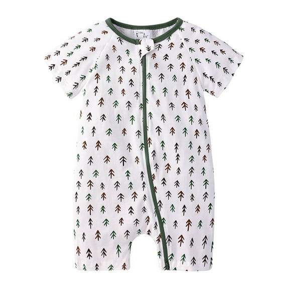 XYIJANI Clearance Onesies Children's Clothes Baby Clothes Summer Male Crawling Clothes Girls One Pajamas Go Out Newborn Ha Clothes Newborn Clothes (White,73)
