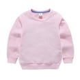 thumbnail image 1 of XYIJANI Infant Crewneck Sweatshirts Baby Boys Girls Solid Casual Fashion Loose Warm Loose Tops Sweatshirt Clothes (Pink,80), 1 of 6
