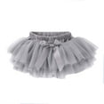 thumbnail image 1 of XYIJANI Infant Tutu Skirts Newborn Baby Girls Soft Fluffy Tutu Skirt Shorts Solid Bowknot Party Carnival Mesh Tulle Tutu Skirt (Grey,59), 1 of 4