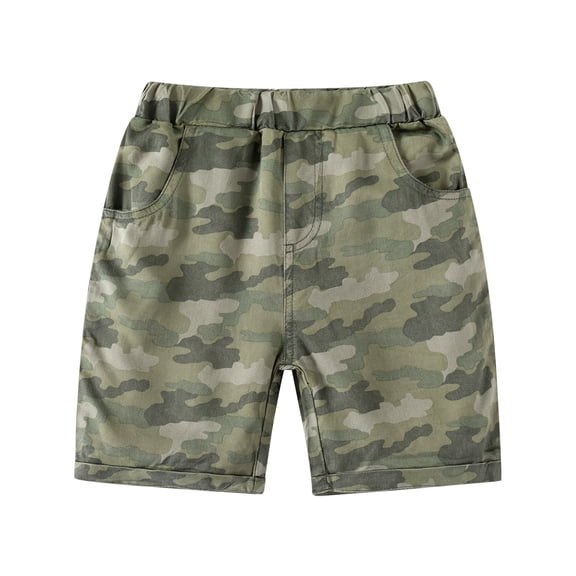 XYIJANI Toddler Baby Summer Casual Beach Shorts Relaxed Loose Fit Camouflage Sport Short (Camouflage,110)