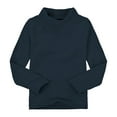 thumbnail image 1 of XYIJANI Tshirts Baby Girls Boys High Neck Candy Color Children'S Long Sleeve Base T Shirt for 2 To 7 Years Tops (Dark Blue,C), 1 of 4