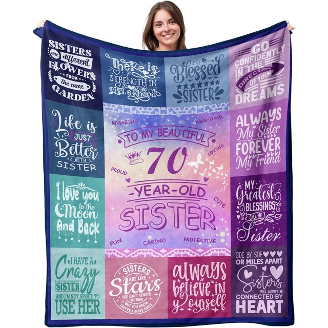 XYIN 60th Birthday Gifts for Women, Happy 60th Sister Birthday Gift