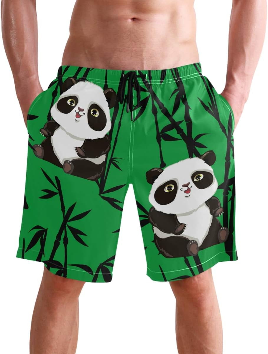 XYIN Mens Funny Swim Trunks Quick Dry Beachwear Sports Running Swim