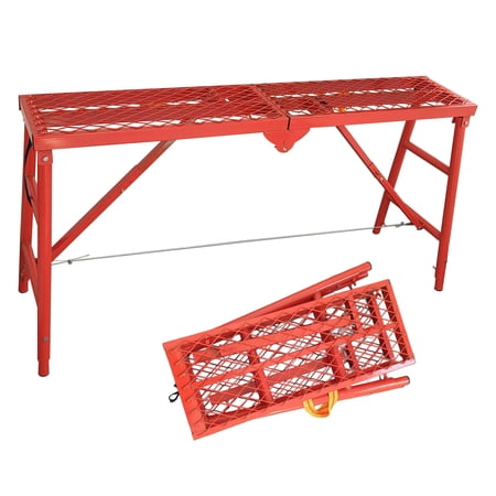 XYJBHB Folding Scaffolding Platform for Home Use, Adjustable Work Platform with Anti-Slip Surface and Easy Storage Design