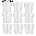 thumbnail image 1 of XYKA 10PCS Clear Plastic Disposable Party Shot Glasses, 1 oz (28 ml) Jelly Tumblers, Perfect for Birthdays, Weddings, Hen Night Parties, and Catering, Elegant Design for Any Event, Reusable, 1 of 9