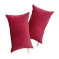 thumbnail image 1 of XYKA 2 Pack Microfiber Soft Tiny Pillows Machine Washable Travel Pillows 11" X 7" Red, 1 of 9