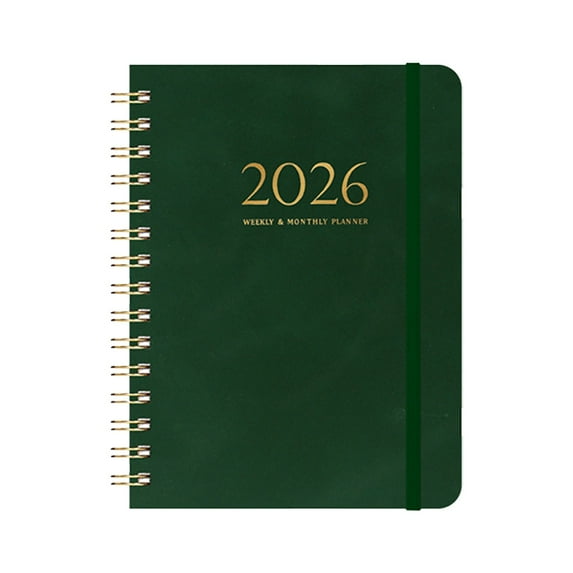 XYKA 2026 Dual Coil Design to Do List Notebook - Lightweight & Compact Monthly Planner and Calendar Book with Index Tap - Time Management Handbook for Student or Adult