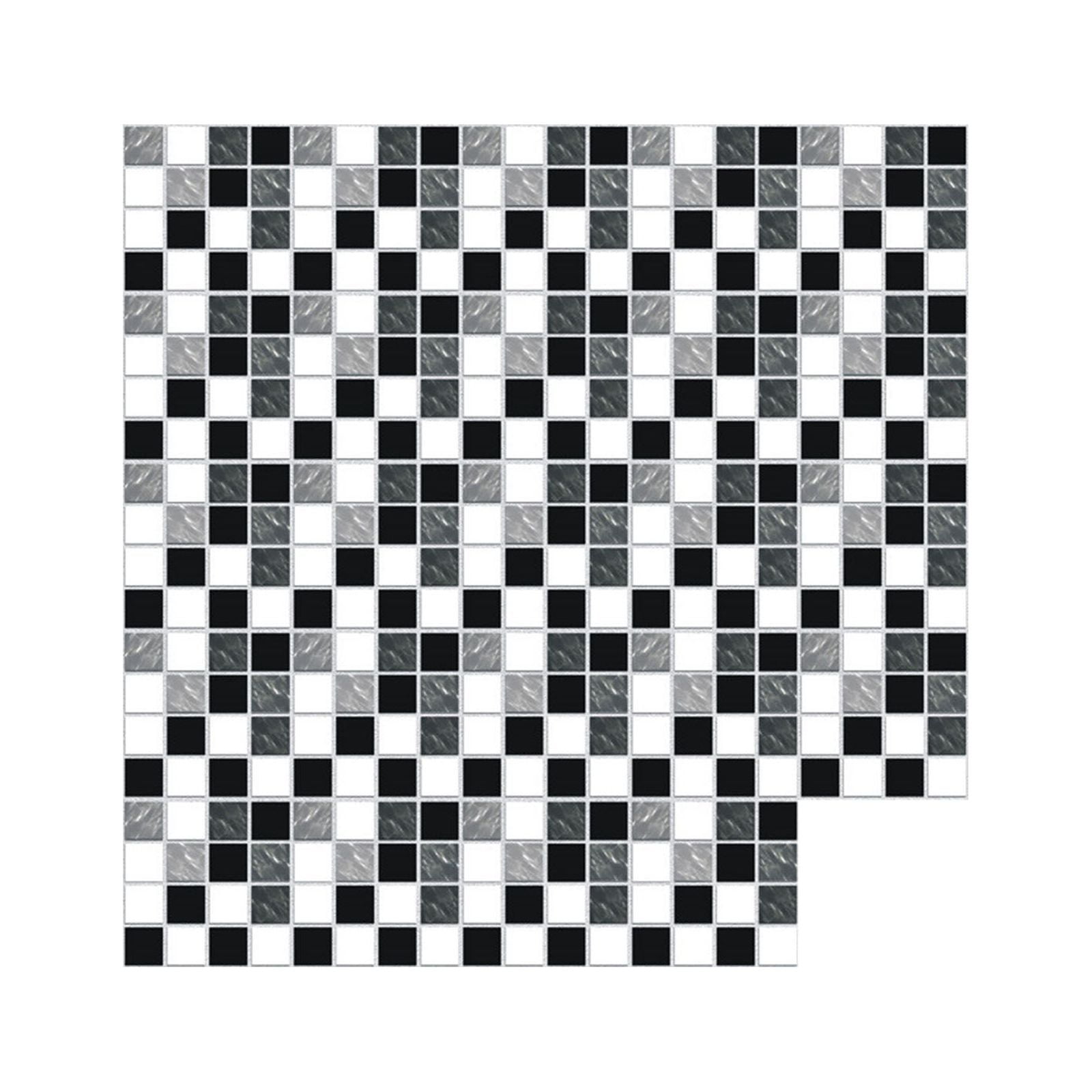 XYKA 24 Pcs Peel and Stick Wall Backsplash Tile PVC Removable Tile ...