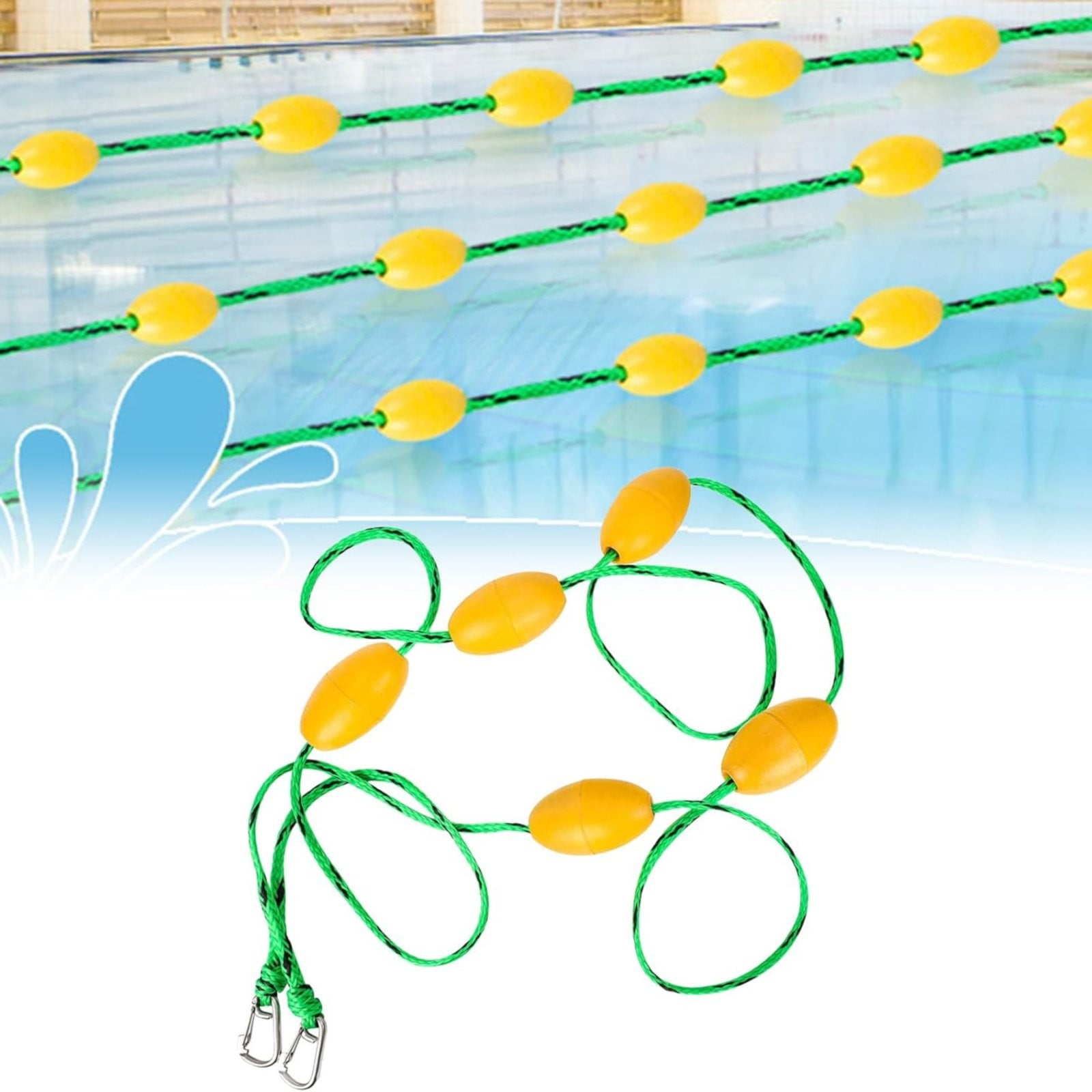 XYKA 5M Pool Safety Rope with Floats, Sturdy Swimming Pool Line ...