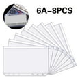 thumbnail image 1 of XYKA A6 Pockets Plastic Zip Document Holders Impermeable Loose Leaf with PVC Pouch and Zipper Folders for 6-Ring Notebook Loose Leaf Bags for School, 1 of 5
