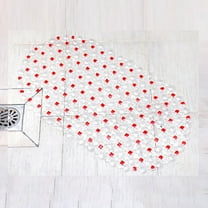 XYKA Anti-Slip PVC Floor Mat for Bathtub and Shower Non-Slip Pad Rug with Strong Grip 224 Drain Holes and 112 Suction Cups for Enhanced and Stability 112 Massage Bubbles for Comfort Perfect for Home