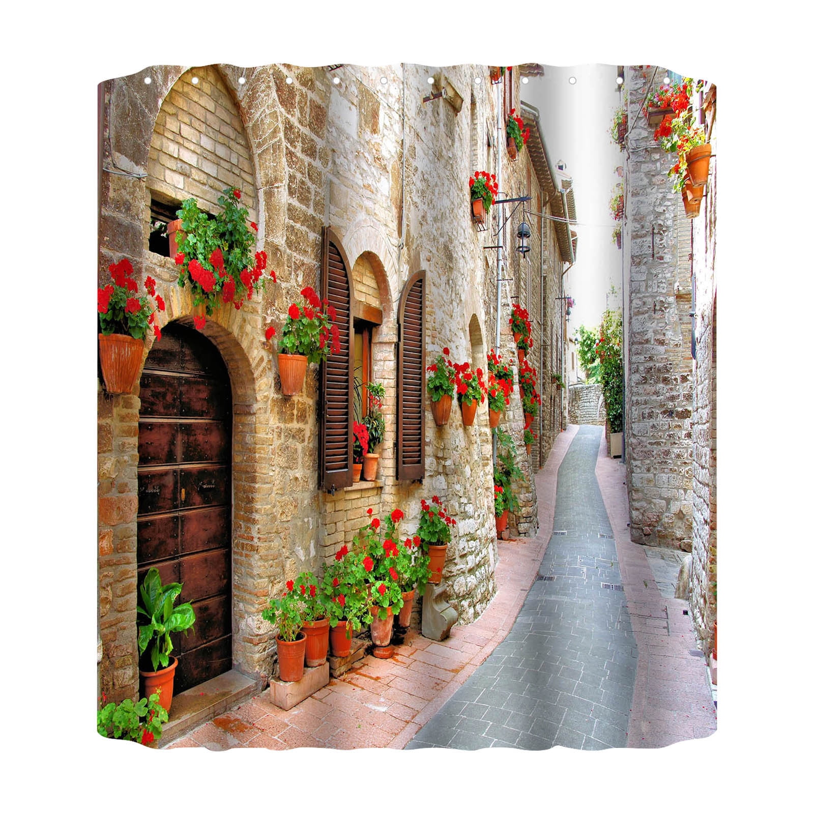 XYKA Clearance Style Street Print HeavyDuty 70 Inch Shower Curtain