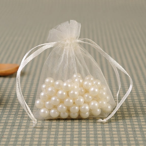 XYKA Elegant Drawstring Gift Bags 30 Piece Set of Mesh Gift Bags Transparent Fabric for a Luxurious Ideal for Christmas Weddings and Valentine s Day Perfect for Candy Favors Jewelry