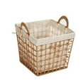 thumbnail image 1 of XYKA Handmade Rattan Woven Storage Basket Large Capacity Toy Snack and Clothes Organizer with Handle and Saving Design Perfect for Organization Elegant Wicker Fabric Laundry Basket, 1 of 4