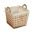 thumbnail image 1 of XYKA Handmade Rattan Woven Storage Basket Large Capacity Toy Snack and Clothes Organizer with Handle and Saving Design Perfect for Organization Elegant Wicker Fabric Laundry Basket, 1 of 4