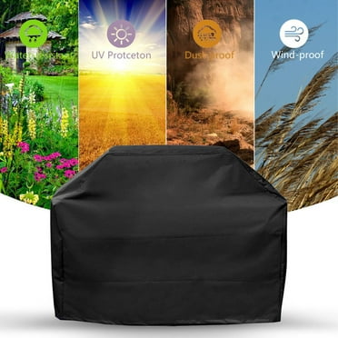 XYKA Heavy Duty Waterproof Barbecue Gas Grill Cover, BBQ Grill Cover For Outdoor Grill 52 Inch – Weather & Fade With Adjustable Straps – Grill Cover For Charbroil E