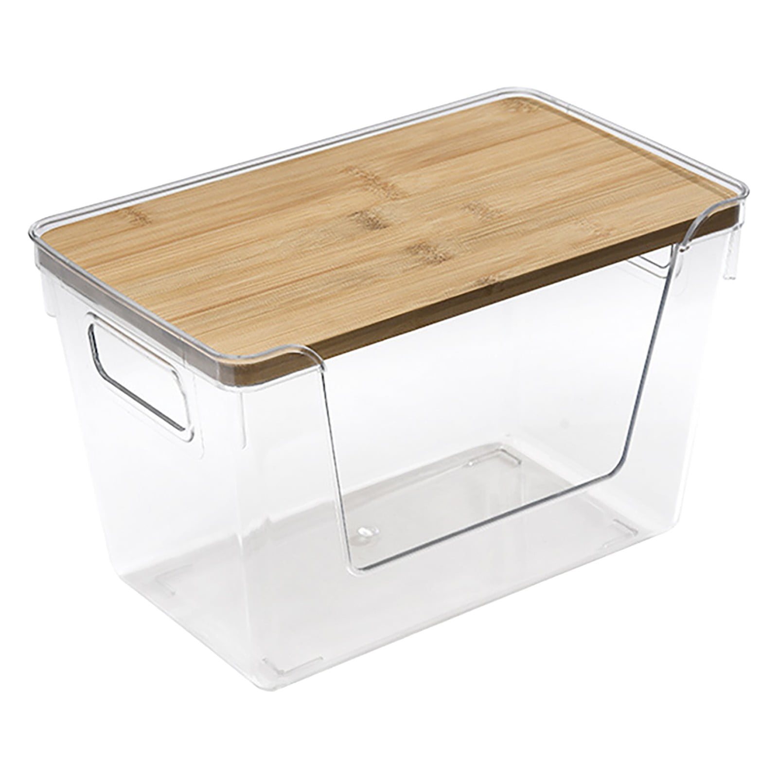 XYKA Large Trash Bag Holder, Stackable Trash Bag Dispenser with Bamboo ...