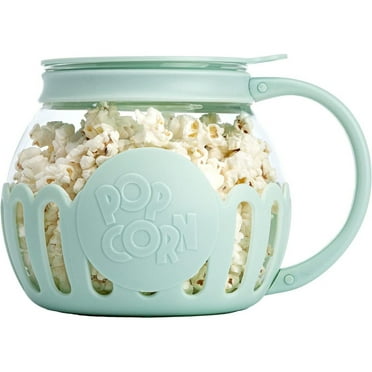 XYKA Microwave Popcorn Maker Popcorn Bowl With Temperature Glass 3in 1 Popcorn Bucket Popcorn Jar With Silicone Lid Homemade Popcorn