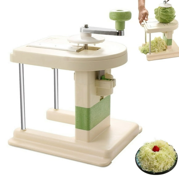XYKA Multifunctional Cabbage Shredder and Slicer Machine for Effortless Sauerkraut and Coleslaw Cutting Stainless and Adjustable Hand Crank Vegetable Slicer with Non-Slip Base for Stability Ideal