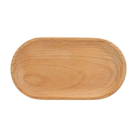 XYKA Natural Wood Mini Jewelry Display Tray Decorative Ring Dish Trinket Organizer for Earrings Necklaces Bracelets Watch Small Key Holder Vanity Storage Elegant and Compact Multipurpose Tray Perfect