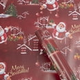 thumbnail image 1 of SUSHANG Santa Wrapping Christmas Paper 70cm x 50cm Single-Sided Design Perfect for Holiday Gift Wrapping 3.77 Square Feet of Coated Paper Ideal for DIY Projects and Festive Presentations, 1 of 3