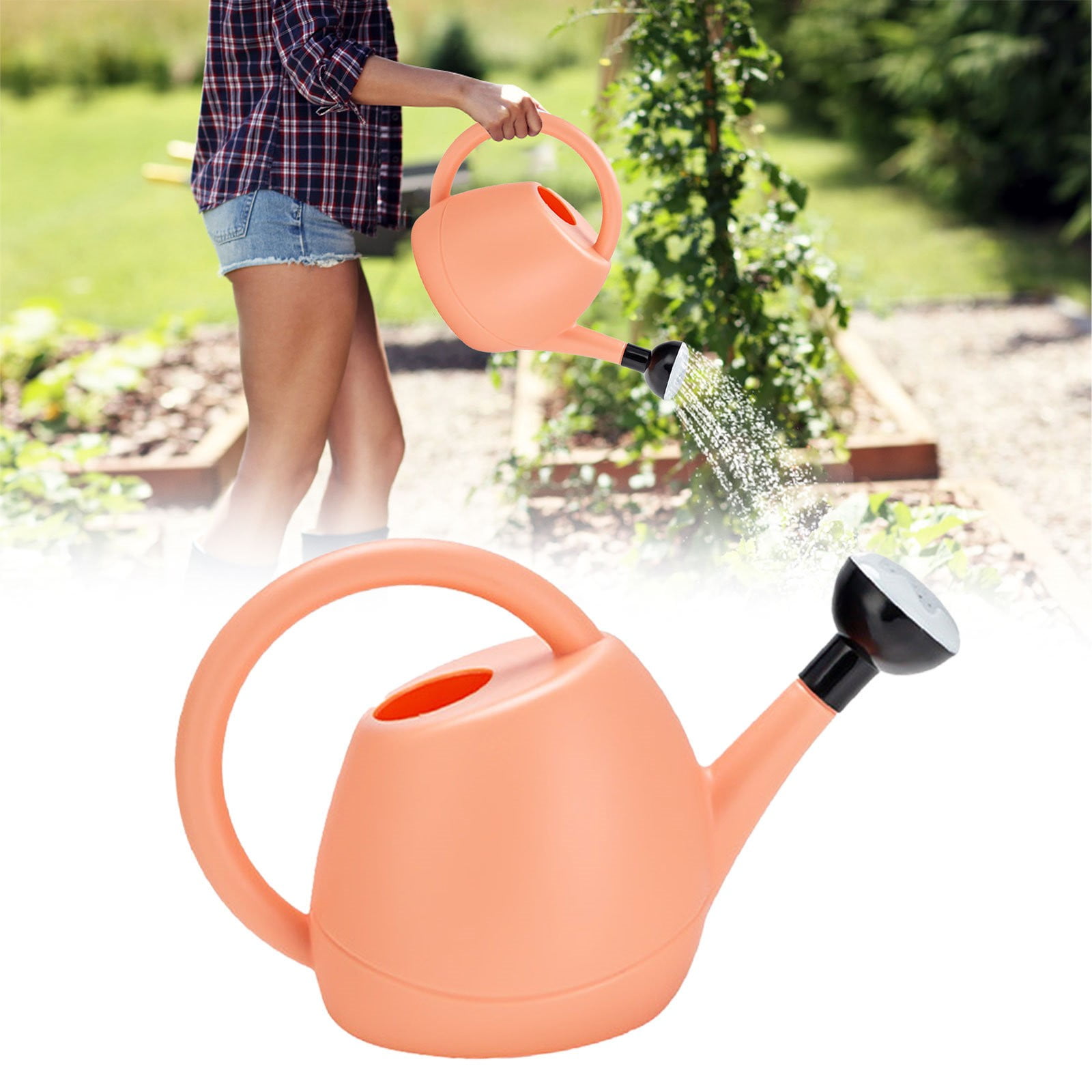 XYKA Watering Can 1 Gallon for Indoor Plants Can Large Capacity Extra Long Spout Plastic One Construction For Indoor & Outdoor Use Gardening