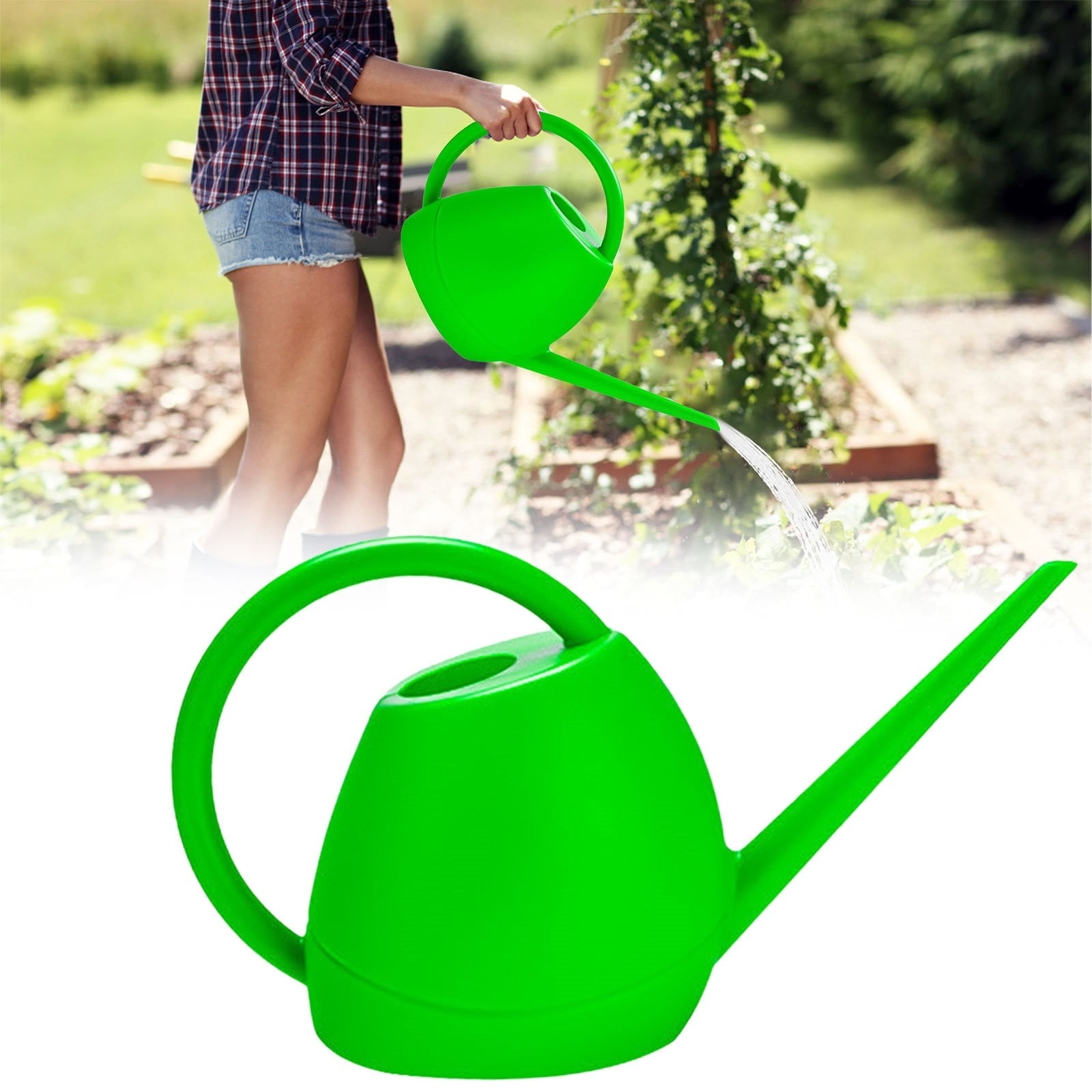 XYKA Watering Can 1 Gallon for Indoor Plants Can Large Capacity Extra Long Spout Plastic One Construction For Indoor & Outdoor Use Gardening