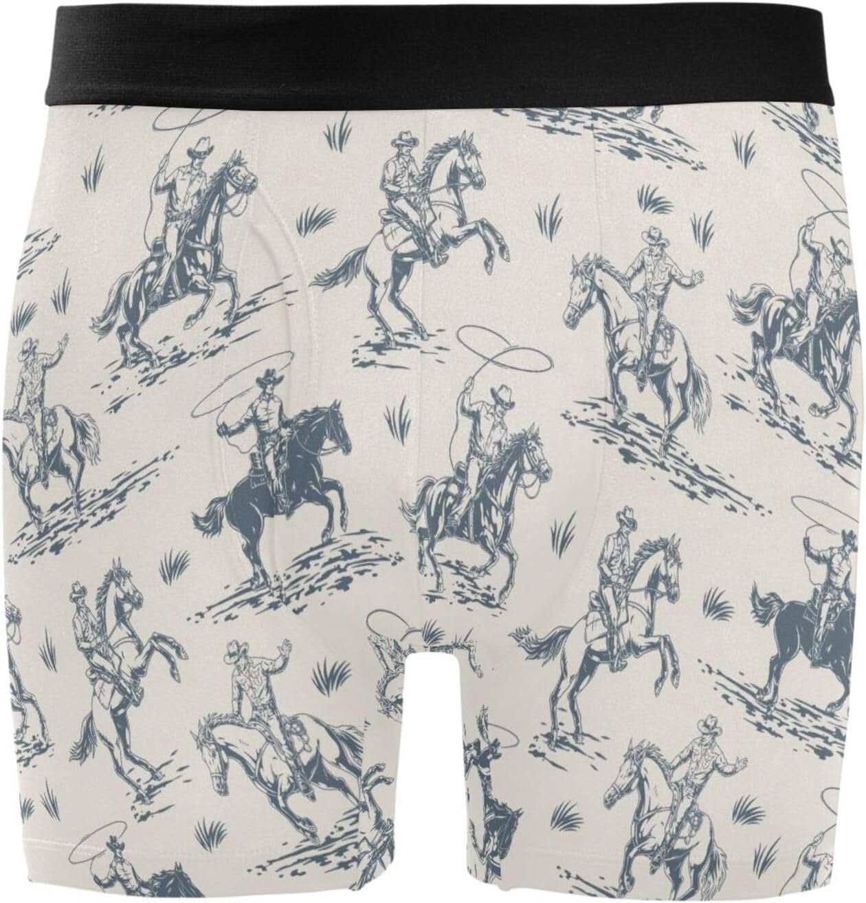 XYLU Men's Boxer Briefs Soft Comfort Stretch Inseam Underwear with Fly