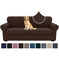 thumbnail image 1 of XYMHUN Sofa Cover Stretch Couch Cover Oversized Loveseat Sofa Slipcover Furniture Protector for 2 Cushion Sofa,Coffee, 1 of 7