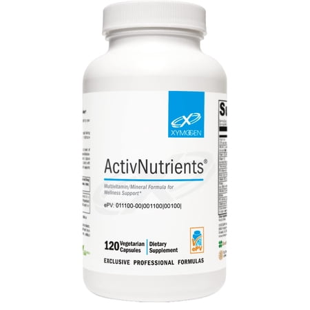 XYMOGEN ActivNutrients - Multivitamin & Multimineral Formula - Wellness, Immune & Energy Support - Active B Vitamins & Chelated Minerals - Vegetarian, Non-GMO & Gluten Free - 120 Count