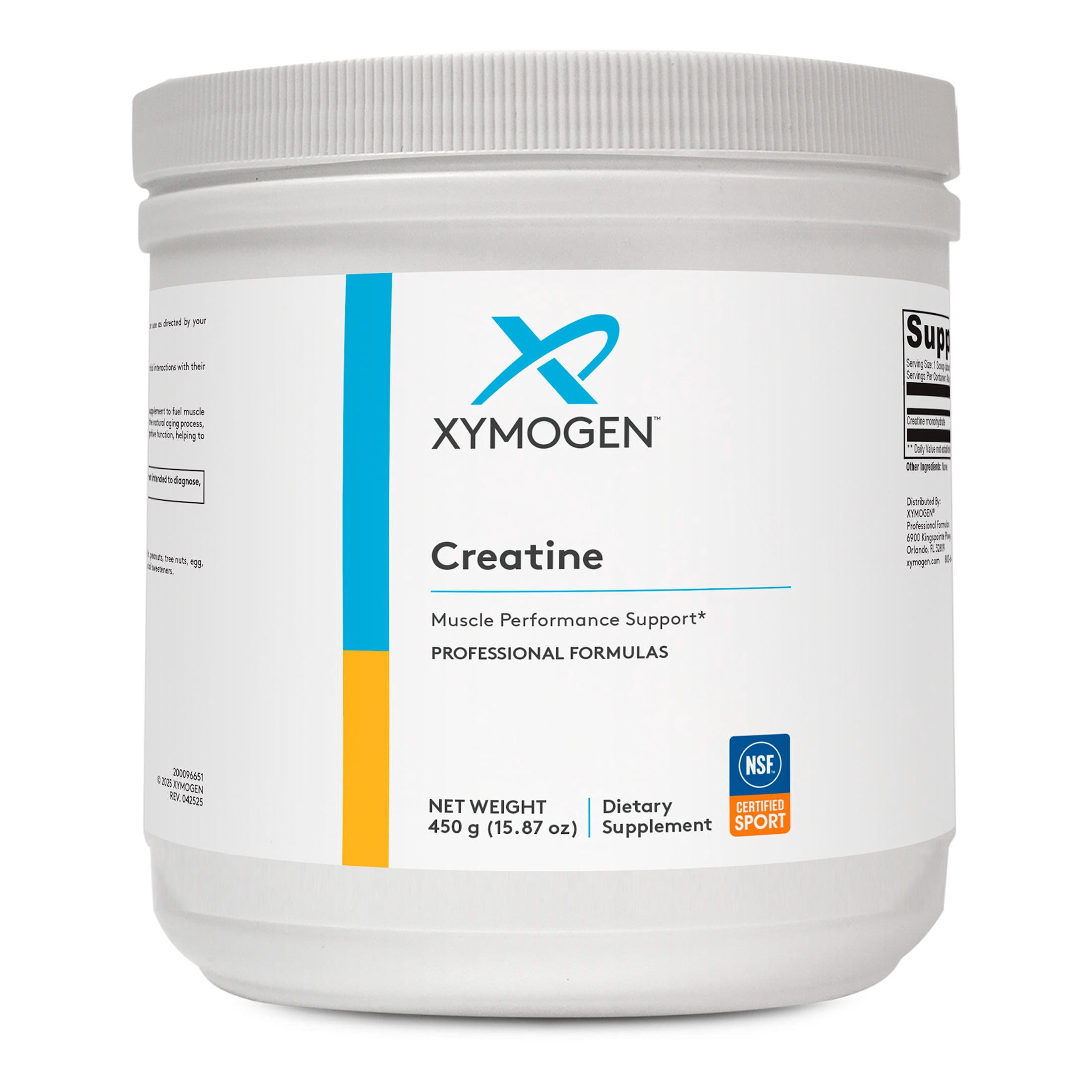 XYMOGEN Creatine - Creatine Powder for Muscle Support - Daily Supplement for Strength, Stamina & Lean Muscle Mass - Unflavored Powder - Gluten-Free & Dairy-Free - 90 Servings