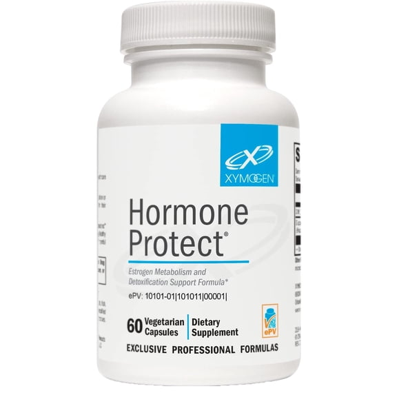 XYMOGEN Hormone Protect - Estrogen Metabolism Support - DIM & Broccoli, Kale, and Kolrabi Extract - Vegetarian, Non-GMO & Gluten Free - 60 Capsules