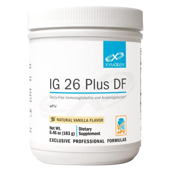 XYMOGEN IG 26 Plus DF - Dairy-Free Immunoglobulin Powder - Intestinal and Immune Support - Egg-Derived Immunoglobulins - 30 Servings
