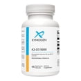 thumbnail image 1 of XYMOGEN K2-D3 5000 - Vitamin D3 K2 Supplement for Immune, Bone & Cardiovascular Support - Non-GMO, Gluten Free, Vegetarian - 60 Capsules, 1 of 8