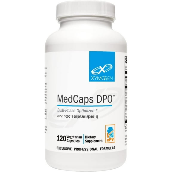 XYMOGEN Medcaps DPO - Dual Phase Optimizers for Liver Detox, Cleanse and Health - Liver Support Supplement with Milk Thistle, Alpha Lipoic Acid and Artichoke Extract - Vegetarian (120 Capsules)