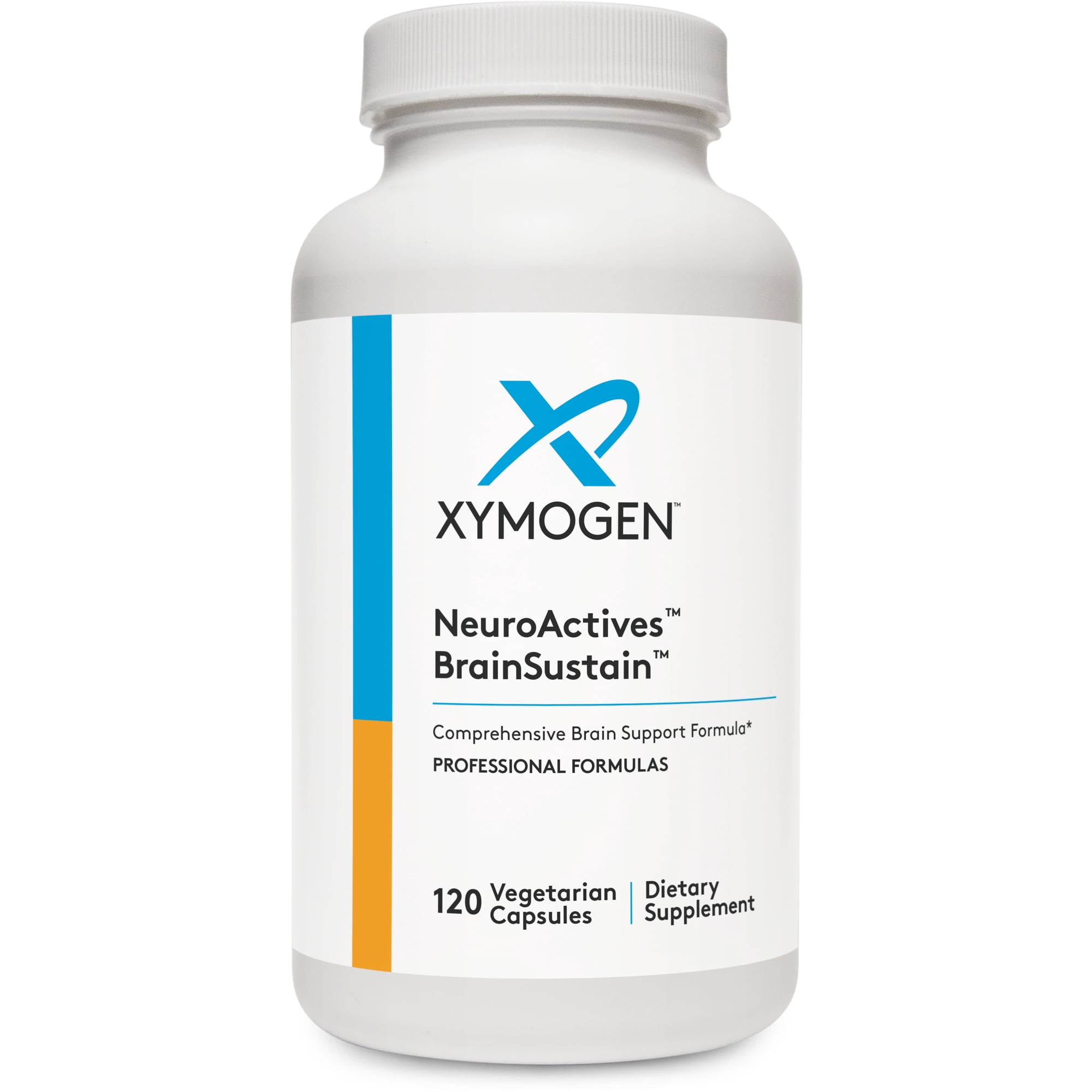 XYMOGEN NeuroActives BrainSustain - Brain Health Support with Phosphatidylserine & CoQ10 - Vegetarian, Gluten-Free & Non-GMO - 120 Capsules