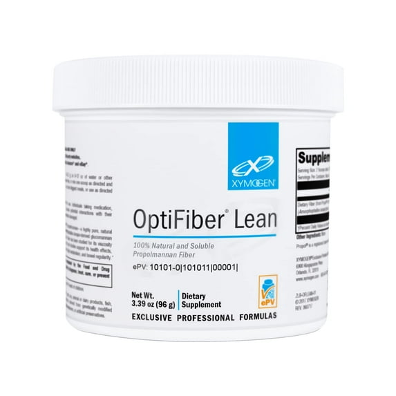 XYMOGEN OptiFiber Lean - Daily Fiber Powder Supplement for Digestive Health & Regularity Support - Soluble Propolmannan Fiber - Vegetarian, Non-GMO & Gluten-Free - 3.39 oz