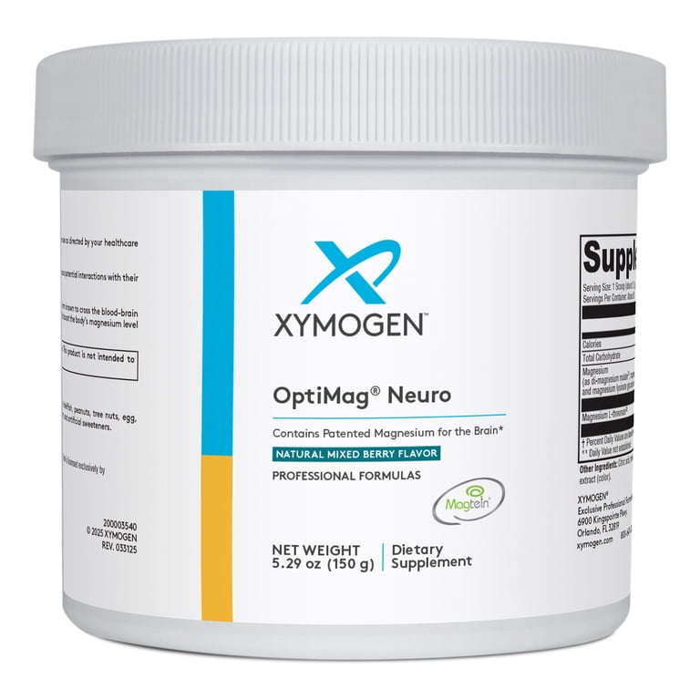 XYMOGEN, OptiMag Neuro, 5.29 Oz, Magnesium Glycinate and L