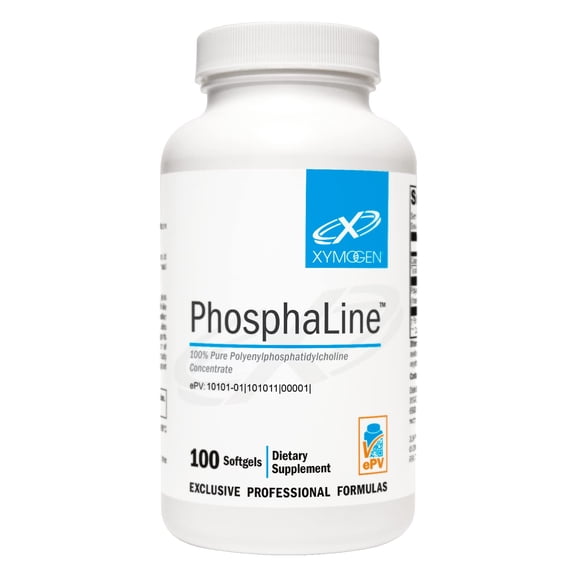 XYMOGEN PhosphaLine - Polyenylphosphatidylcholine Phosphatidyl Choline - Support Liver Health, Cell Membrane Fluidity, Cardiovascular Health (100 Softgels)