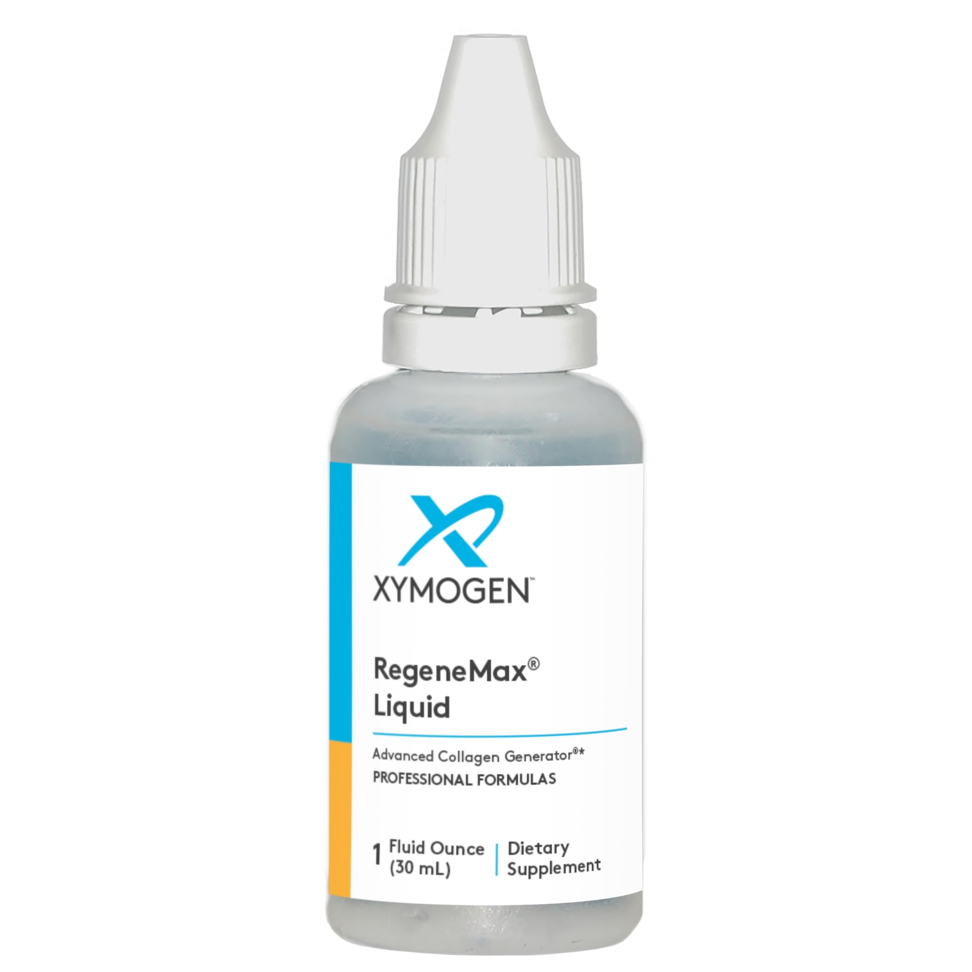 XYMOGEN RegeneMax Liquid - Supports Collagen Generation & Connective Tissue - ch-OSA Silica Supplement for Skin, Hair, Nails & Bone Health - Non-GMO - 1 fl oz