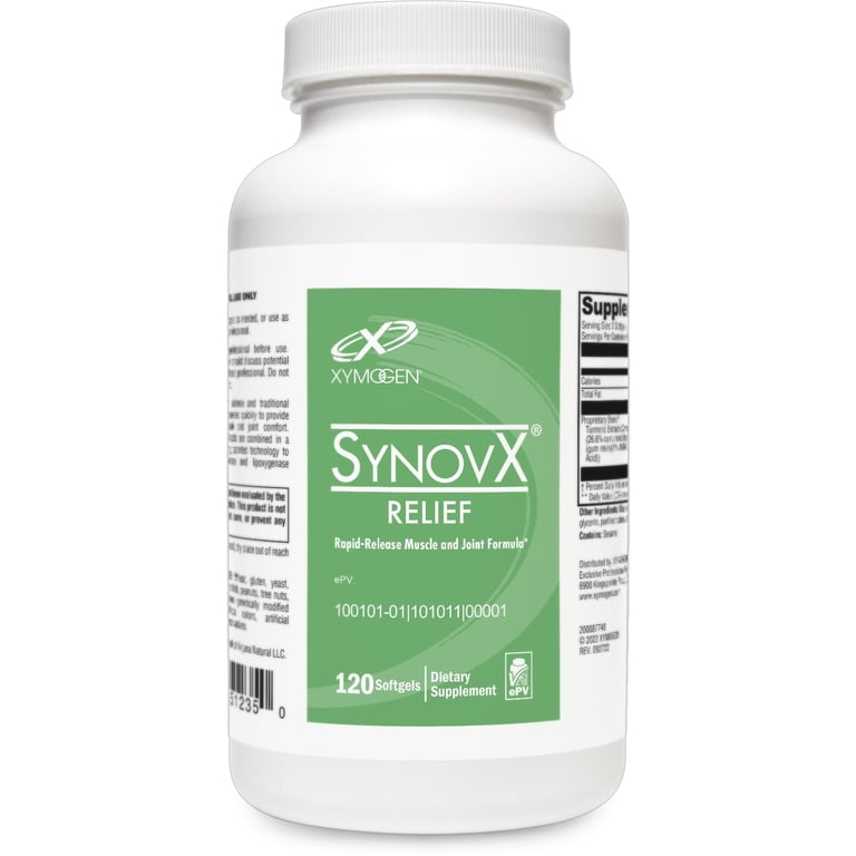 XYMOGEN SynovX Relief - Joint Support Supplement with Boswellia